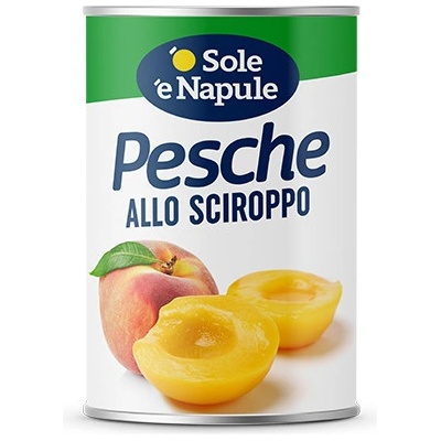 O Sole e Napule Kompot broskve v sirupu 410 g