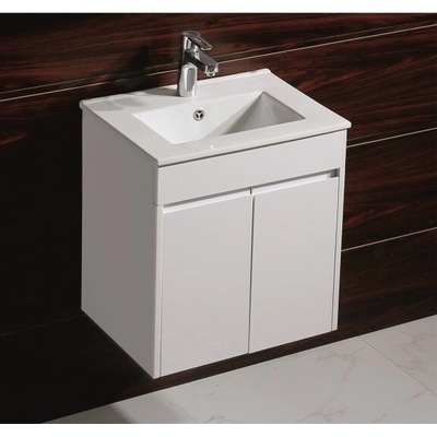 Inter Ceramic Конзолен PVC шкаф ICP 5055 с умивалник, 50x41.5x55см (5055)