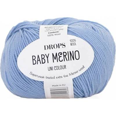 Příze DROPS Baby merino uni color 25 - levandulová modrá