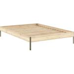 Karup Design Двойно легло 180x200 cm от масивен бор без табла с включена подматрачна рамка в естествен цвят Core - Karup Design (120210018020010)