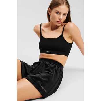 Karl Lagerfeld Къс панталон Karl Lagerfeld в черно с изчистен дизайн с висока талия A2W44001 (A2W44001)