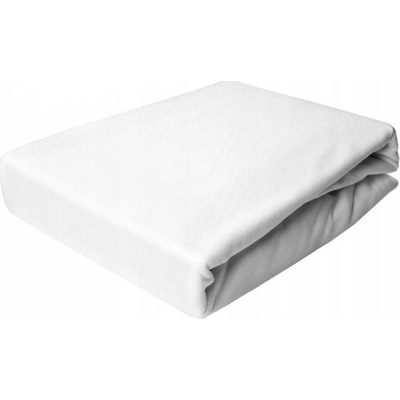 Ecomatrace Úpletové prestieradlo Jersey bielé 80x200