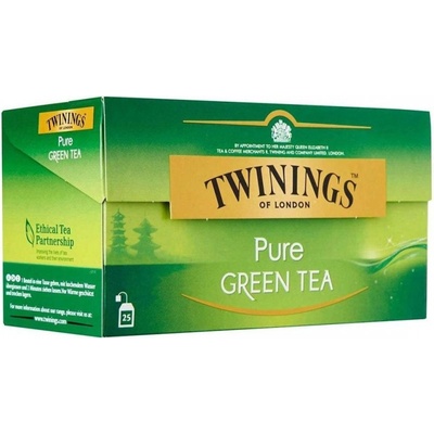 TWININGS Pure Green Tea 25 пакетчета зелен чай