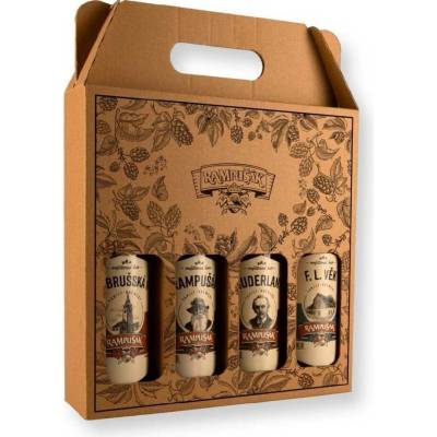 Rampušák pivo 0,33l 4 pack nevr.sklo (1 x Dobr 11 1 x Ram 12 1 x 13 Mudr 1 x 15 F.L.Věk) (karton)