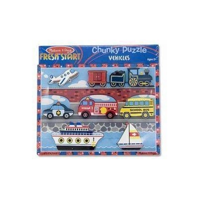 Melissa & Doug Дървен пъзел Превозни средства, Melissa and Doug, 000772137256