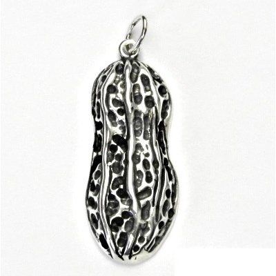 Čištín Stříbrný přívěsek s patinou burák arašíd P 361