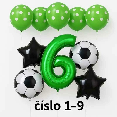 MojeParty Balónky 18 narozeniny Fotbal černo bílé disco
