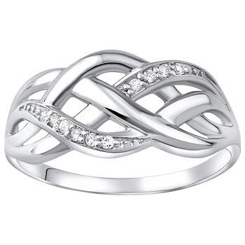 SILVEGO Luxusný strieborný prsteň Elisee so zirkónmi ZTG45022