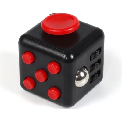 Antistresová kostka Fidget Cube černočervená II