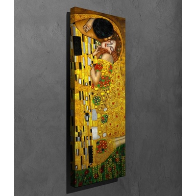 ASIR Obraz na plátně reprodukce POLIBEK G. KLIMT 80 cm