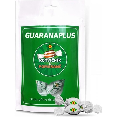 EXOTIC HERBS Guaranaplus Kotvičník Pomeranč bonbony 280 g