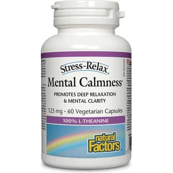 Natural Factors Mental Calmness (Л-Теанин) 125 mg 60 V капсули | Natural Factors (4830 NF)