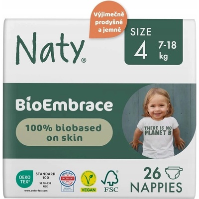 Eco By Naty Bioembrace maxi 7-18 kg 26 ks