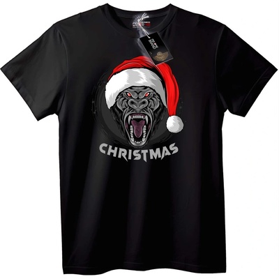 NOONEBRAND Коледна тениска Горила - 2XL, White