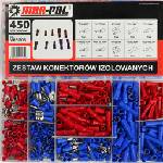 Mar-Pol Комплект изолирани кухи конектори r&b 450 бр 14164 (m66506)