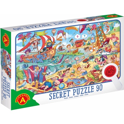 Alexander Toys Пъзел със скрити картинки Alexander, 90 части - На плажа (AL2755)