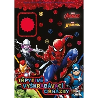 Třpytivé vyškrabávací obrázky Marvel - Jiří Models