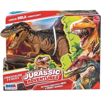 RS Toys Интерактивна играчка RS Toys Jurassic - Динозавър със звук, кафяв (12117B)
