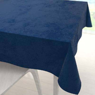 Biante Sametový čtvercový ubrus Velvet Premium SVP-036 Námořnická modrá 110x110 cm