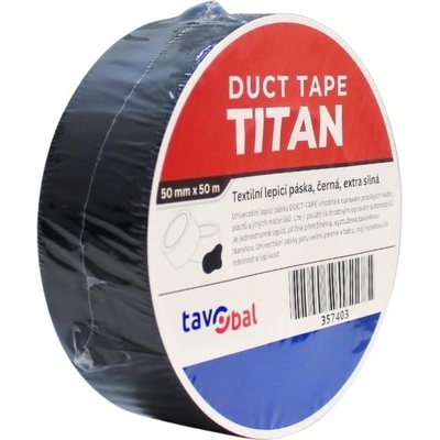 Tavobal Titan Lepící páska 50 mm x 50 m černá