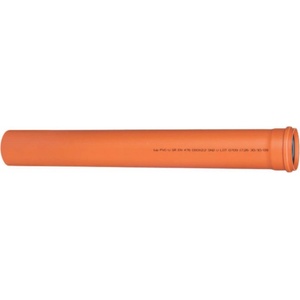 VALPLAST ПВЦ ТРЪБА ф110х2.2 sn2 4м ОРАНЖ (ca000311004)