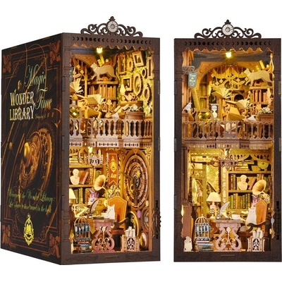 2Kids Toys 3D skladačka Zarážka na knihy Miniatúra domčeka Mystická knižnica