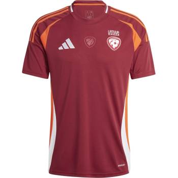 adidas Футболна фланелка Adidas Latvia Home Shirt 2024 Adults - Burgendy