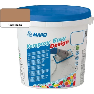 Mapei Škárovacia hmota epoxidová Kerapoxy Easy Design 142, hnedá, 3 kg 5KB014203