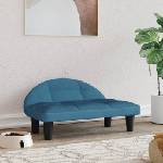 vidaXL Кучешко легло синьо 70x52x30см кадифе (171938)