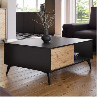 Mirjan 24 MJ0012 DIAMOND 40 x 104 cm čierna / dub evoke