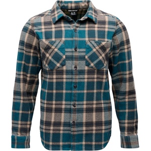 Black Diamond Мъжка риза с копчета Black diamond Project Heavy Flannel Shirt - Midnight Blue / Charcoal Plaid (033-2327-0511)