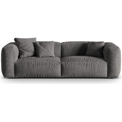 Micadoni Сив кадифен модулен диван 240 cm Martina - Micadoni (MIC_3S_120_F1_MARTINA6)