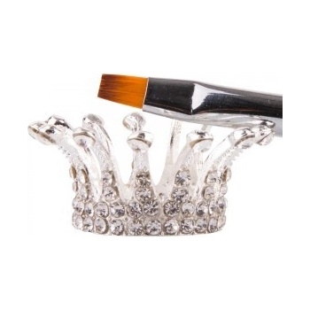 Allepaznokcie Stojan na štetce koruna strieborný