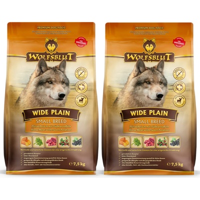 Wolfsblut Wide Plain Small breeds Horse with sweet potatoes 2 x 7,5 kg