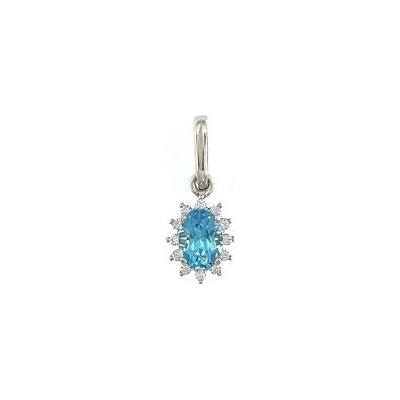 Infinitysilver Stříbrný přívěsek s pravým topazem KP247topaz