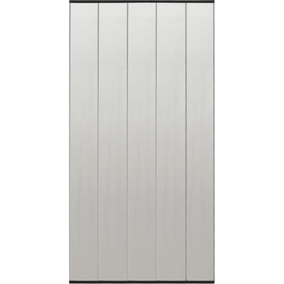 vidaXL Комарник за врата с мрежеста завеса от 5 части черен 120x240 см (148711)