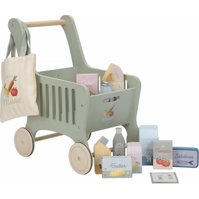 Little Dutch Nákupní vozík s doplňky dřevěný