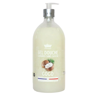 Les Petites Bains de Provence Кокосов душ гел за чувствителна кожа 1000 ml