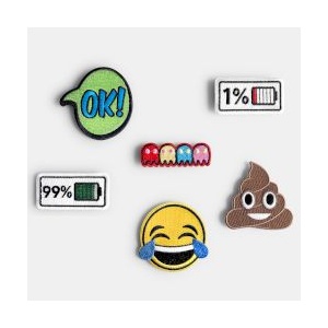 Goomby Текстилни емблеми Iron-On Computer Lover 6 броя