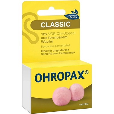 Ohropax Classic chrániče sluchu 6 párov
