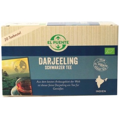 El Puente Bio porcovaný černý čaj Darjeeling 20 x 1,8 g