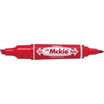 Zebra Алкохолен маркер с два края ZEBRA Hi-Mckie 2, 0-4, 0 mm червен 50253 (50253)