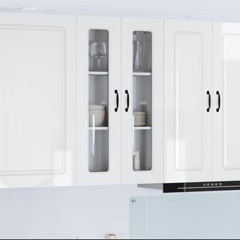 vidaXL Панел за миялна машина Kalmar Лъскаво бяло 60 x 31 x 100 см (884828)