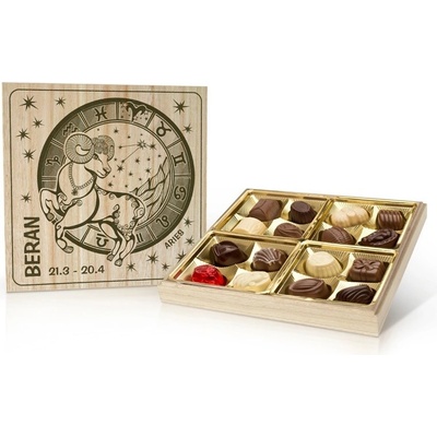 Selllot Beran Belgické pralinky v dřevěné dóze 200 g