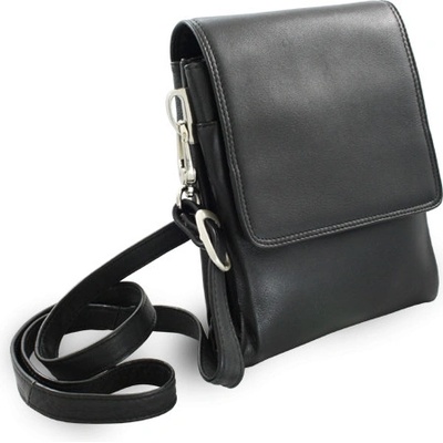 Malý černý kožený pánský crossbag 215-2189-60