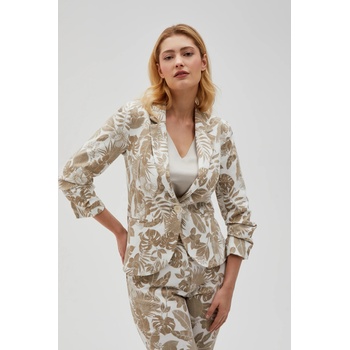 Moodo Сако с десен бежово Moodo Moodo | Byal | ЖЕНИ | XS