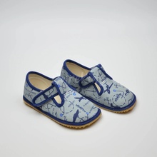 Beda Barefoot bačkory šedá letadla BF 060010 W
