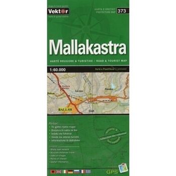 mapa Mallakastra 1:60 t. laminovaná