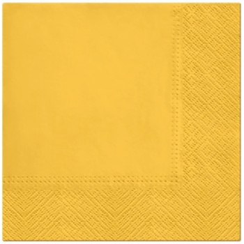 PAW Салфетки - Жълти 33 x 33 см
