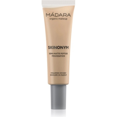 Mádara MÁDARA Skinonym Semi-Matte Peptide дълготраен фон дьо тен с пептиди цвят True Beige 35 30ml
